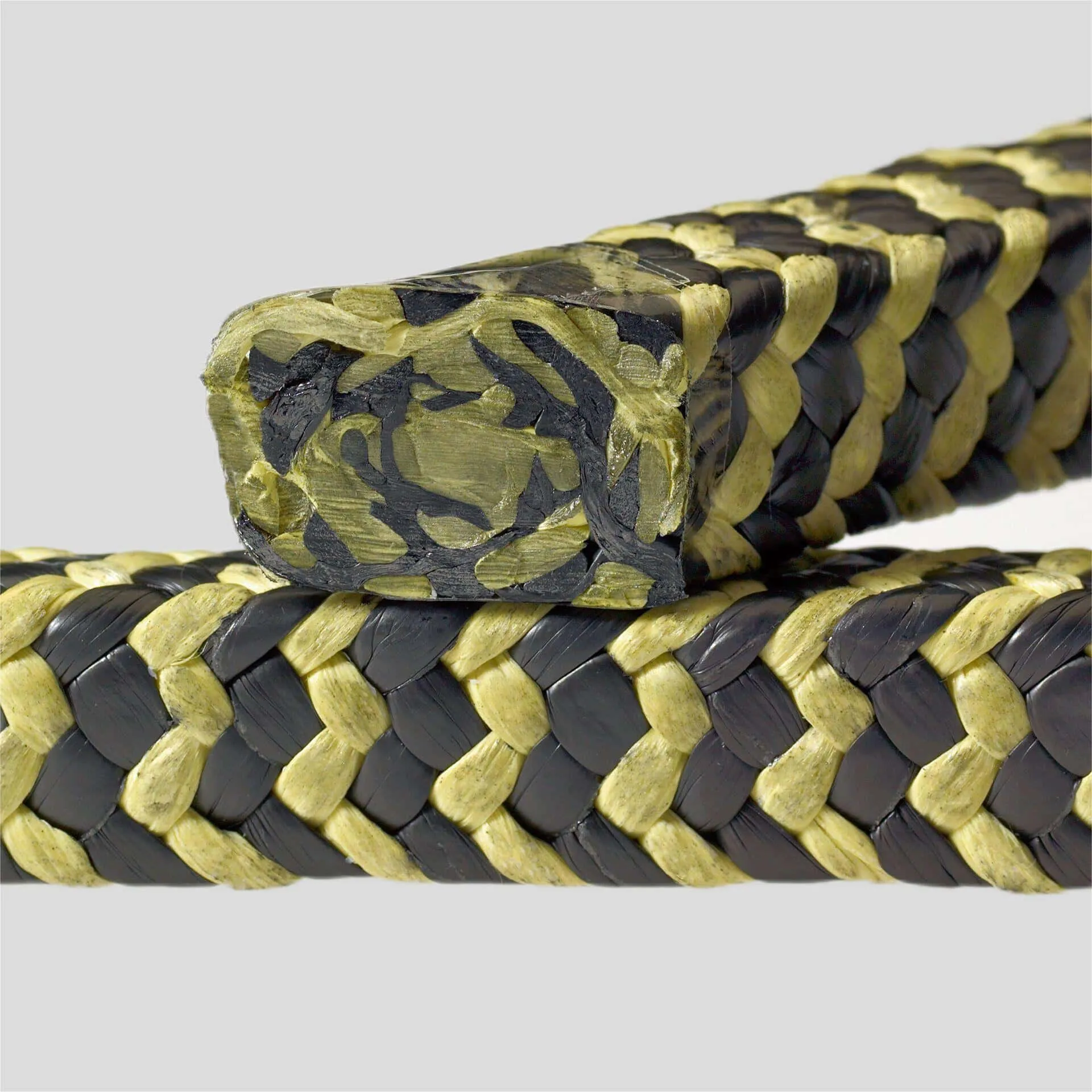 Graphite PTFE and Aramid Fiber in Zebra Braided Packing