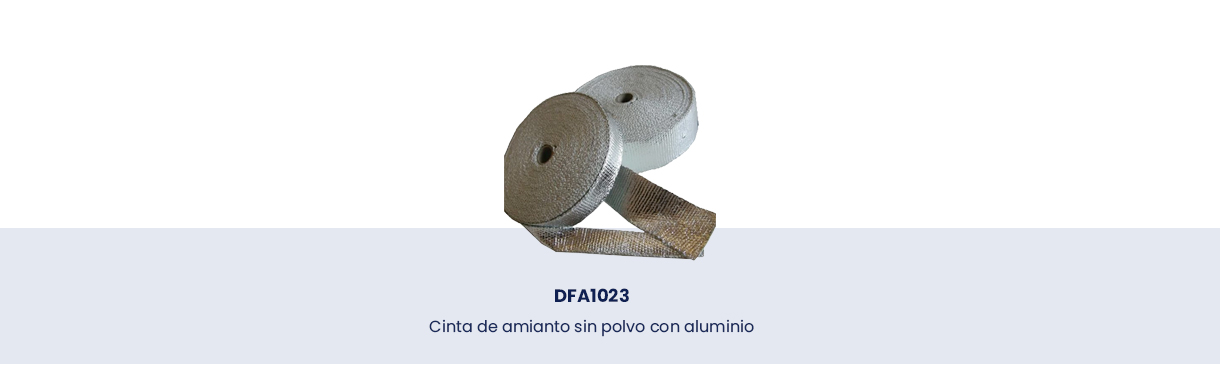 Cinta de amianto sin polvo con aluminio