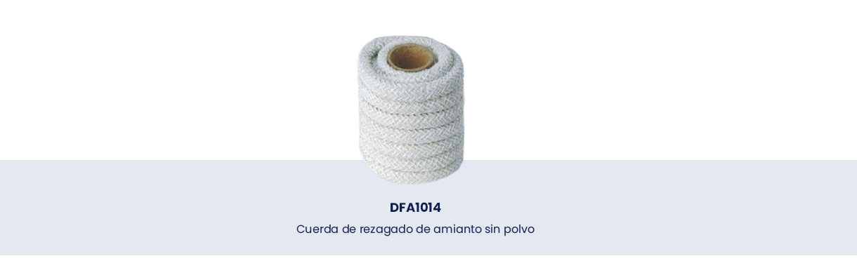 Cuerda de rezagado de amianto sin polvo